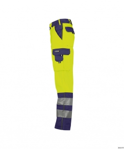DASSY-Warnschutz, Warn-Bundhose LANCESTER , gelb/dunkelblau