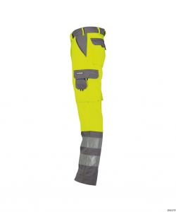 DASSY-Warnschutz, Warn-Bundhose LANCASTER gelb/grau