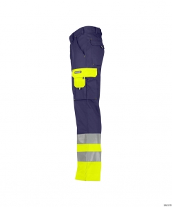 DASSY-Warnschutz, Warn-Bundhose OMAHA , dunkelblau/gelb