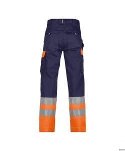 DASSY-Warnschutz, Warn-Bundhose OMAHA , orange/dunkelblau