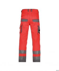 DASSY-Warnschutz, Warn-Bundhose CHICAGO , rot/grau