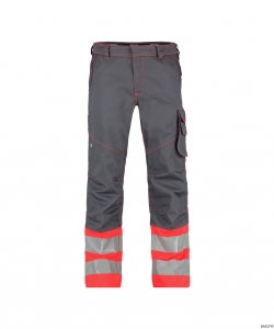 DASSY-Warnschutz, Warn-Bundhose PHOENIX , rot/grau