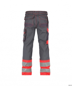 DASSY-Warnschutz, Warn-Bundhose PHOENIX , rot/grau