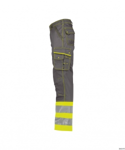 DASSY-Warnschutz, Warn-Bundhose PHOENIX , gelb/grau