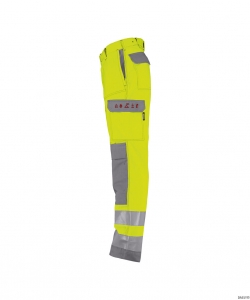 DASSY-Warnschutz, Warn-Bundhose MANCHESTER  gelb/grau