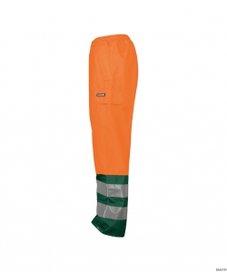 DASSY-Warnschutz, Regen-Warn-Bundhose SOLA,   orange/grün
