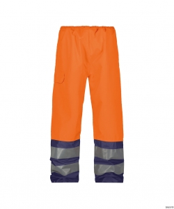 DASSY-Warnschutz, Regen-Warn-Bundhose SOLA,   orange/dunkelblau
