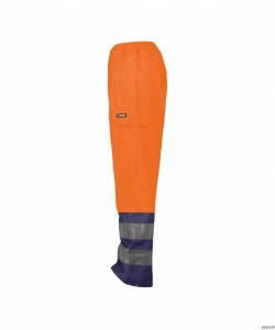 DASSY-Warnschutz, Regen-Warn-Bundhose SOLA,   orange/dunkelblau