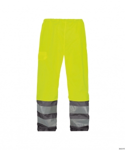 DASSY-Warnschutz, Regen-Warn-Bundhose SOLA,   gelb/grau