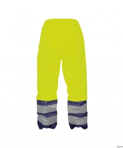 DASSY-Warnschutz, Regen-Warn-Bundhose SOLA,   gelb/dunkelblau
