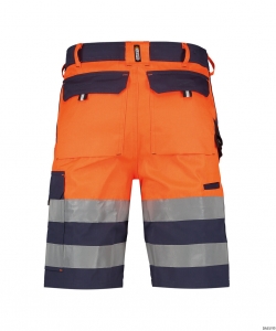 DASSY-Warnschutz, Warn-Shorts VENNA , orange/dunkelblau