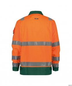 DASSY-Warnschutz, Warn-Jacke DUSSELDORF, mit Reflexstreifen über Schulter,  orange/grün