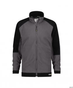 DASSY-Kälteschutz, Fleecejacke KAZAN, grau/schwarz