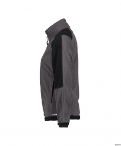 DASSY-Kälteschutz, Damen-Fleecejacke KAZAN,  grau/schwarz
