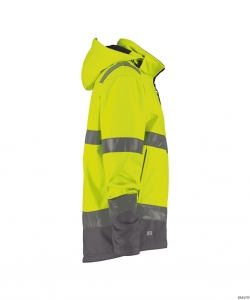 DASSY-Warnschutz, Warn-Softshell-Jacke MALAGA  gelb/grau
