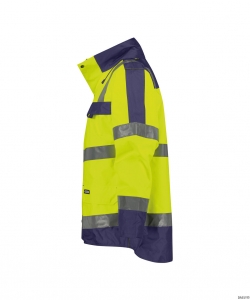 DASSY-Warnschutz, Regen-Warn-Parka ATLANTIS , gelb/dunkelblau