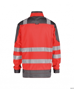 DASSY-Warnschutz, Warn-Arbeitsjacke ORLANDO, rot/grau