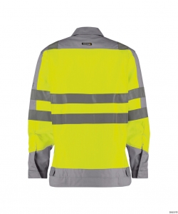 DASSY-Warnschutz, Warn-Arbeitsjacke FRANKLIN  gelb/grau