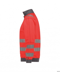 DASSY-Warnschutz, Warn-Sweater DENVER , rot/grau