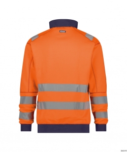 DASSY-Warnschutz, Warn-Sweater DENVER , orange/dunkelblau