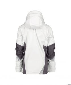 DASSY-Kälteschutz, Damen-Softshell-Jacke GRAVITY, weiß/grau
