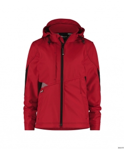 DASSY-Kälteschutz, Damen-Softshell-Jacke GRAVITY, rot/schwarz