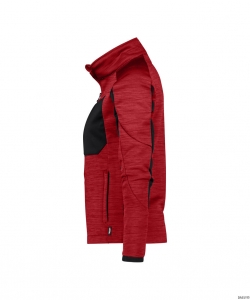 DASSY-Kälteschutz, Damen-Midlayer Jacke, CONVEX NEXT, rot/schwarz