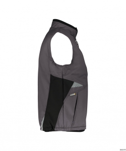 DASSY-Kälteschutz, Softshell-Weste FUSION,  grau/schwarz