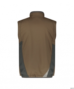 DASSY-Kälteschutz, Softshell-Weste FUSION,  braun/grau
