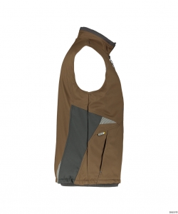 DASSY-Kälteschutz, Softshell-Weste FUSION,  braun/grau