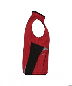 DASSY-Kälteschutz, Softshell-Weste FUSION,  rot/schwarz