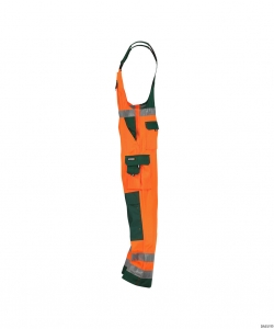 DASSY-Warnschutz, Warn-Latzhose TOULOUSE , orange/grün