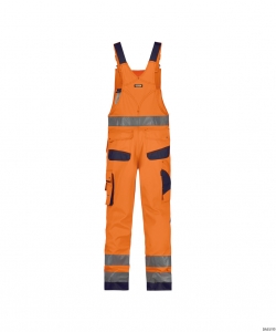 DASSY-Warnschutz, Warn-Latzhose, MALMEDY,  orange/dunkelblau