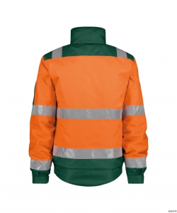 DASSY-Warnschutz, Winter-Warn-Jacke LIMA,   orange/grün