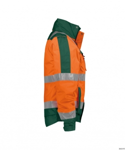 DASSY-Warnschutz, Winter-Warn-Jacke LIMA,   orange/grün