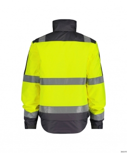 DASSY-Warnschutz, Winter-Warn-Jacke LIMA,   gelb/grau