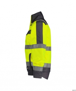 DASSY-Warnschutz, Winter-Warn-Jacke LIMA,   gelb/grau