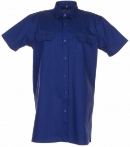 Gr.41-42 PLANAM-Twill-Köper-Arbeits-Berufs-Hemd, Viertelarm, 200 g/m², dunkelblau