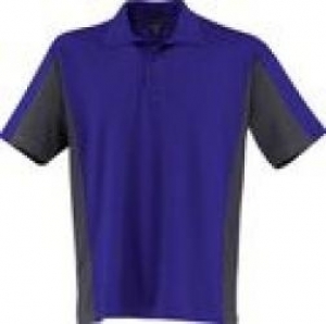 Gr.XL KÜBLER Polo-Shirt Shirt Dress, MG 190, kornblau/anthrazit