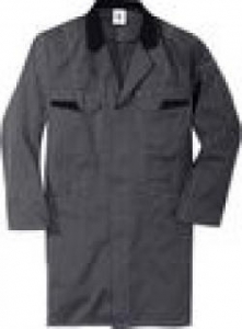 Gr.MKÜBLER-Workwear-Berufs-Mantel, Arbeits-Kittel, MG 240, anthrazit/schwarz