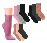 WOWERAT-Workwear, Söckchen mit Alpaka, gefüttert, 3-er Pkg., verschiedene Farben