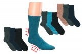 WOWERAT-Workwear, Wollsocken mit Alpaka, Vollplüsch-gefüttert, glattgestrickt, 2-er Pkg., farbig sortiert
