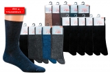 WOWERAT-Workwear, Herren-Wellness-Socken, mit Schafwolle, ohne Gummidruck, 1/1-Rippe, 5-er Pkg., farbig sortiert