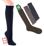 WOWERAT-Workwear, Kniestrümpfe mit Schafwolle, 6er-Teilung, mit Plüschsohle, 3-er Pkg., marine