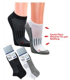 WOWERAT-Workwear, Sneakers Sport- und Funktionssocken, antibakteriell, 3-er Pkg., weiß