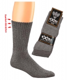 WOWERAT-Workwear, Sportsocken-mouliné, Texas-Style, Komfort-Bündchen, 5-er Pkg., schwarz-grau-meliert
