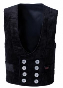 Gr.48 ROFA-Workwear, Zunftweste 111 schwarz Trenker-Cord