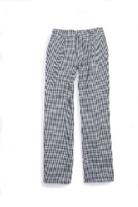 Gr.40 BP-Koch-/Bäckerhose, ca. 250g/m², schwarz/weiß Pepita