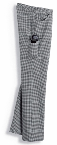 Gr.38/34 BP Kochhose Bäckerhose Kochkleidung Bäckerkleidung Gastronomiehose 2 Stück Jeansform schwarz weiß Pepita