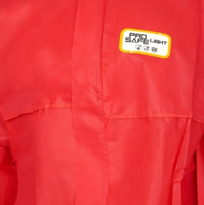 Pro-Safe-Einwegschutz, SMS-Einweg-Overall, Schutzanzug, Einmal-Schutzoverall, 3lg, CE CAT III, Typ 5+6, rot, VE = 1 Stk.